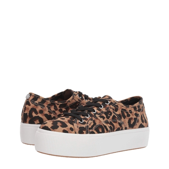 Steve Madden EMMI Leopard Platform Sneakers 10 - Picture 3 of 4